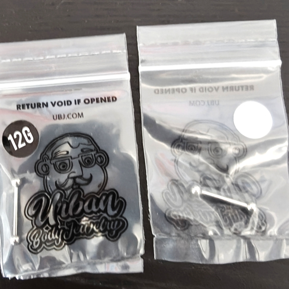 Urban Body Jewelry Stainless Steel Nipple Rings 12G